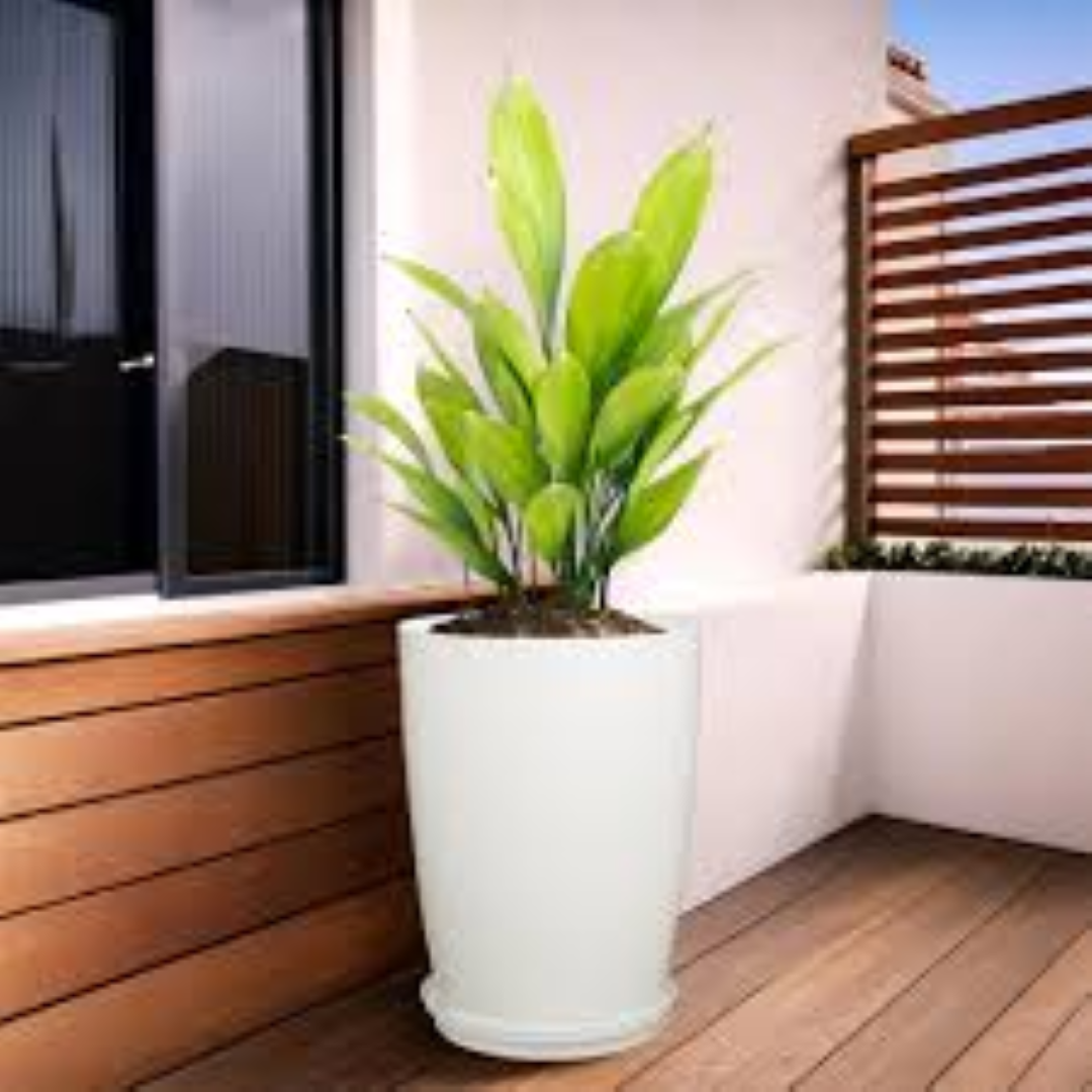 COMPLAST FLOWER POTS WITH PLATE 14